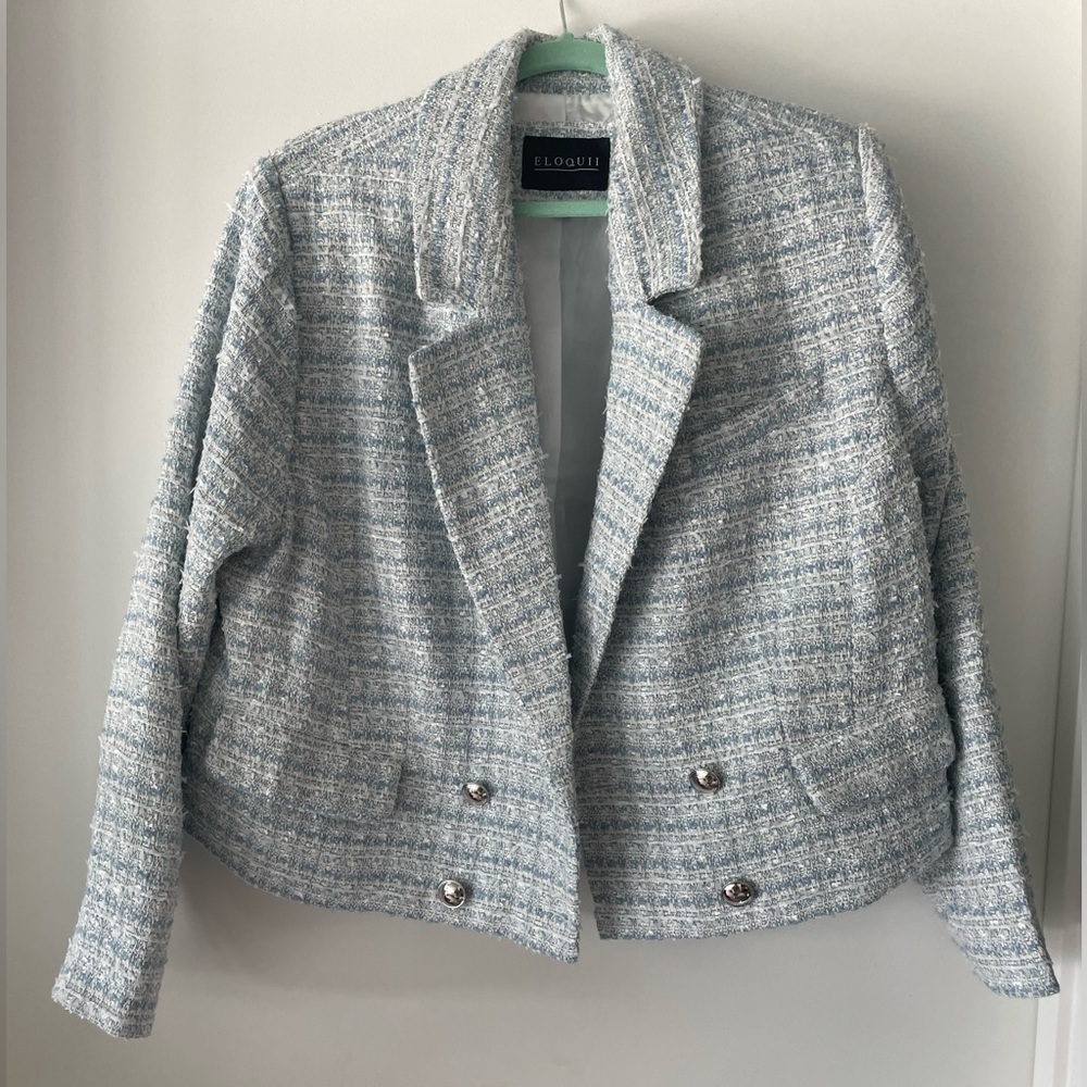 Tweed Cropped Blazer